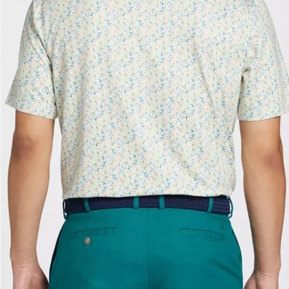 Walter Hagen Men's Clubhouse Fresco Ditsy Print Short Sleeve Golf Polo - Picture 3 of 6